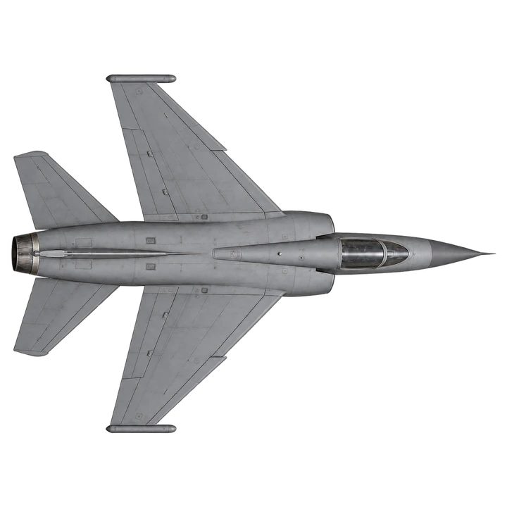 Dassault Mirage F1, top view