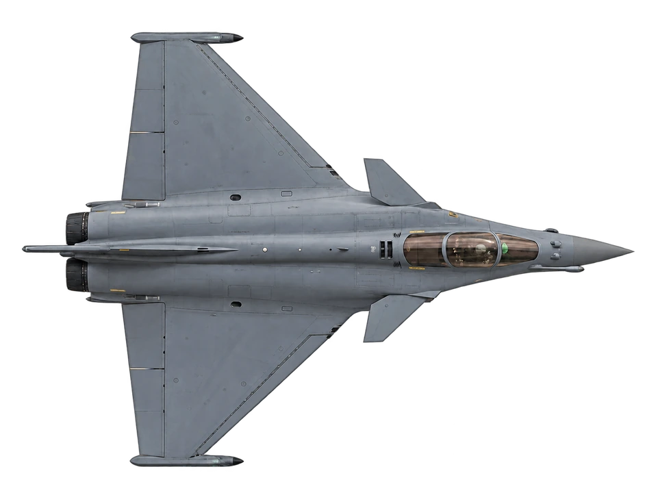 Dassault Rafale, top view