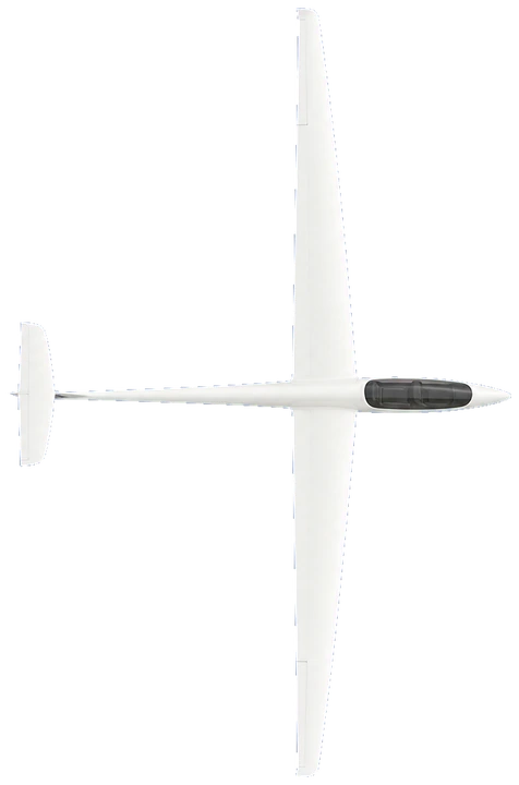 DG Flugzeugbau DG-800B (18 m, serials before 8-219), top view