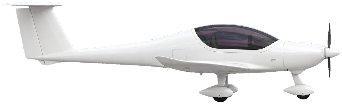 Diamond DA20-C1 (Continental IO-240), side profile
