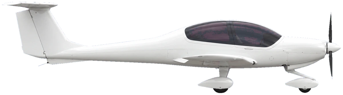Diamond DA40, side profile