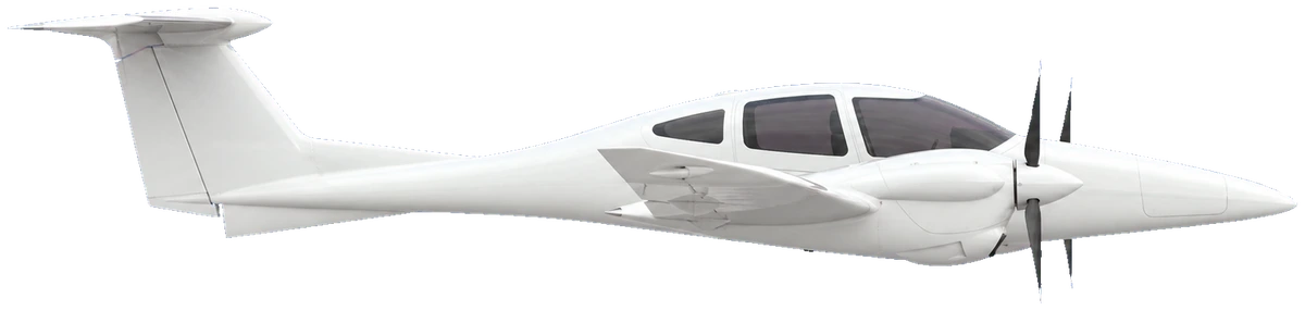 Diamond DA42, side profile