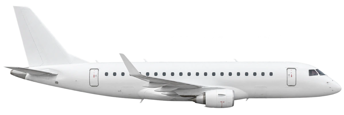 Embraer E170, side profile