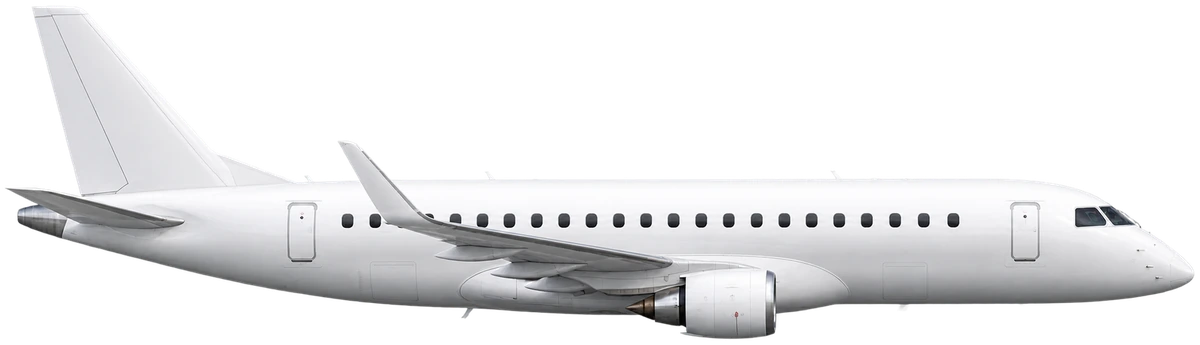 Embraer E175, side profile