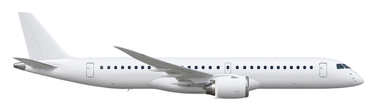 Embraer E190-E2 in TAP Air Portugal livery, side profile