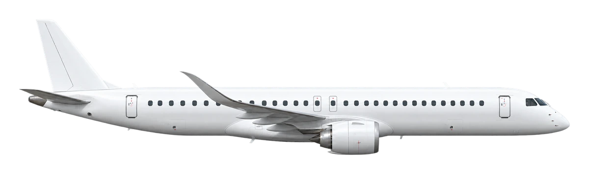 Embraer E195-E2, side profile