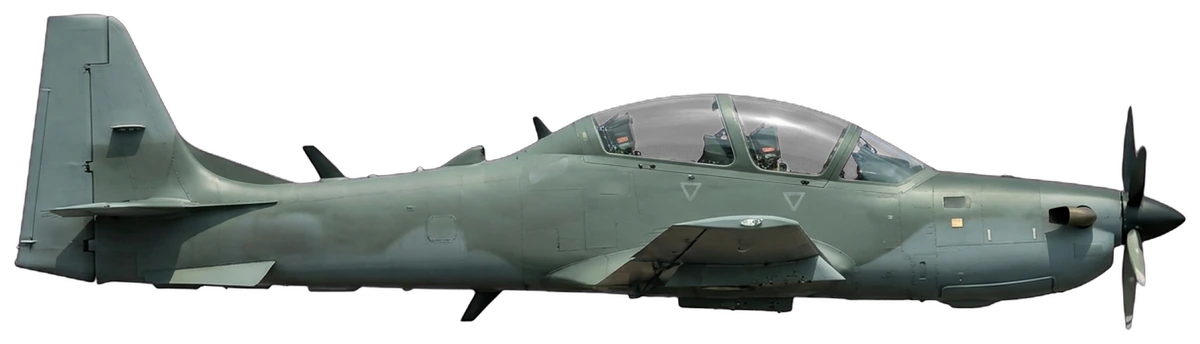 Embraer EMB-314 Super Tucano, side profile
