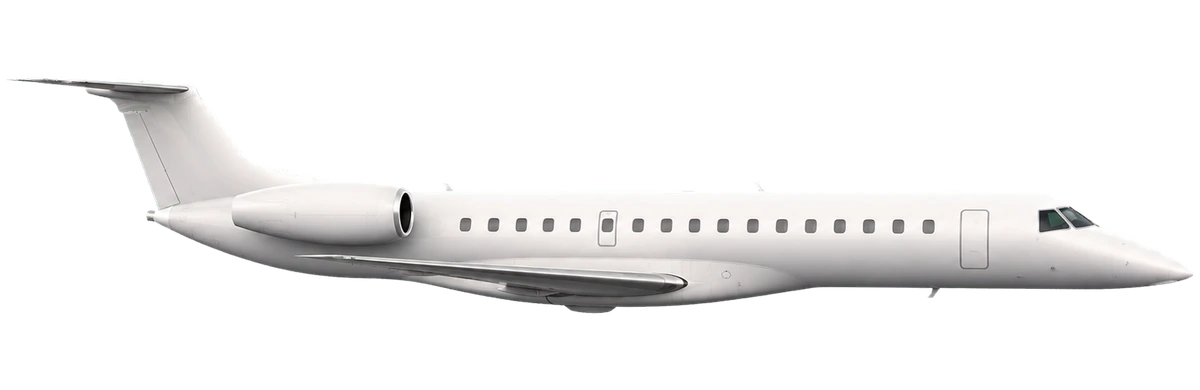 Embraer ERJ 145 in Japan Airlines livery, side profile
