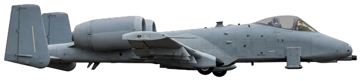 Fairchild Republic A-10 Thunderbolt II, side profile