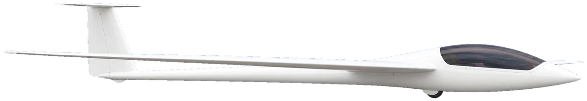 Grob G102 Astir CS (450 kg, unpowered), side profile