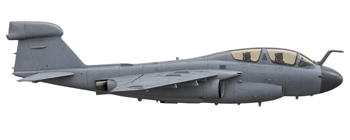 Grumman EA-6B Prowler, side profile