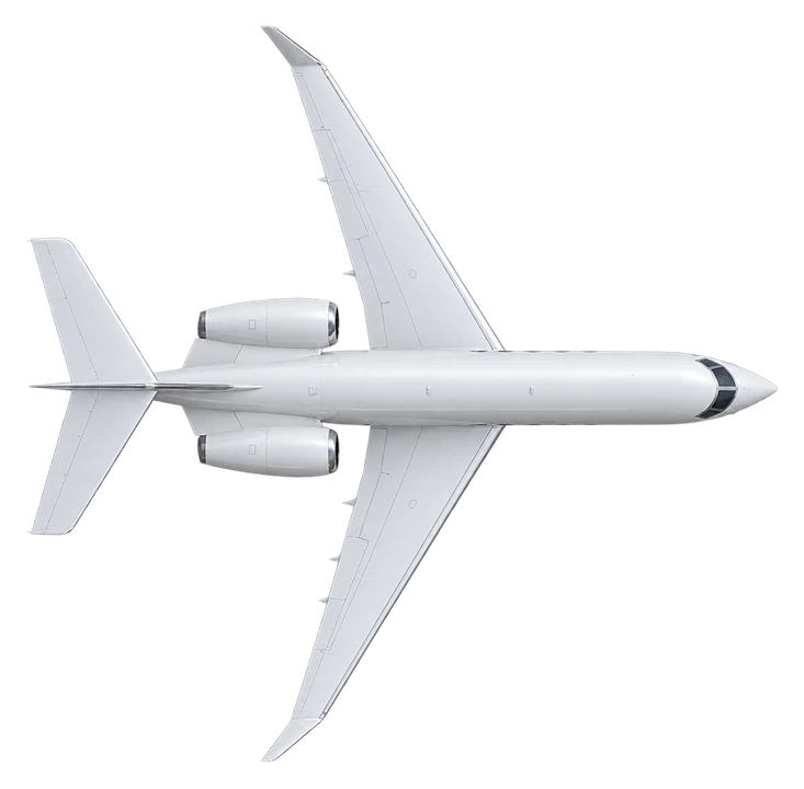Gulfstream G550, top view