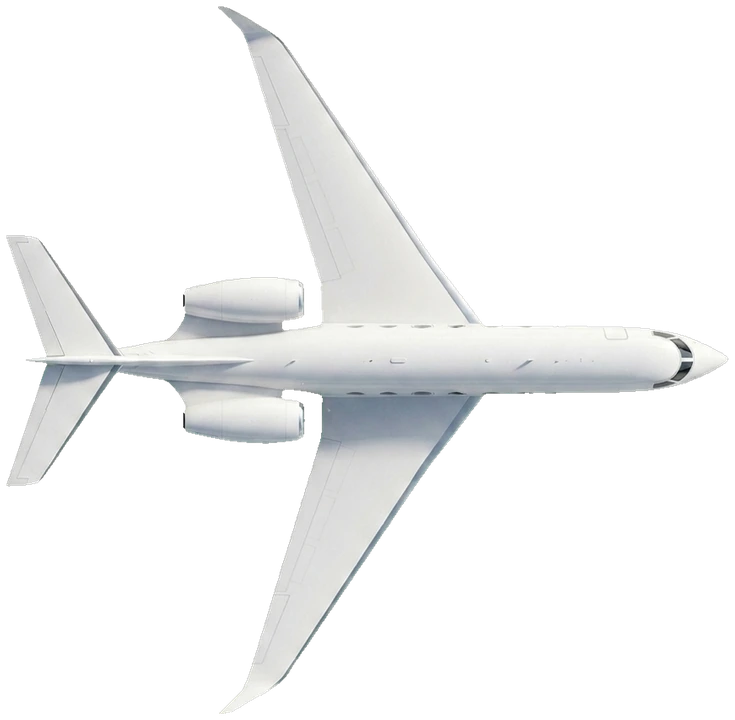 Gulfstream G650, top view