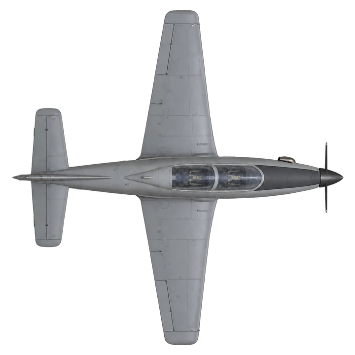 HAL HTT-40, top view