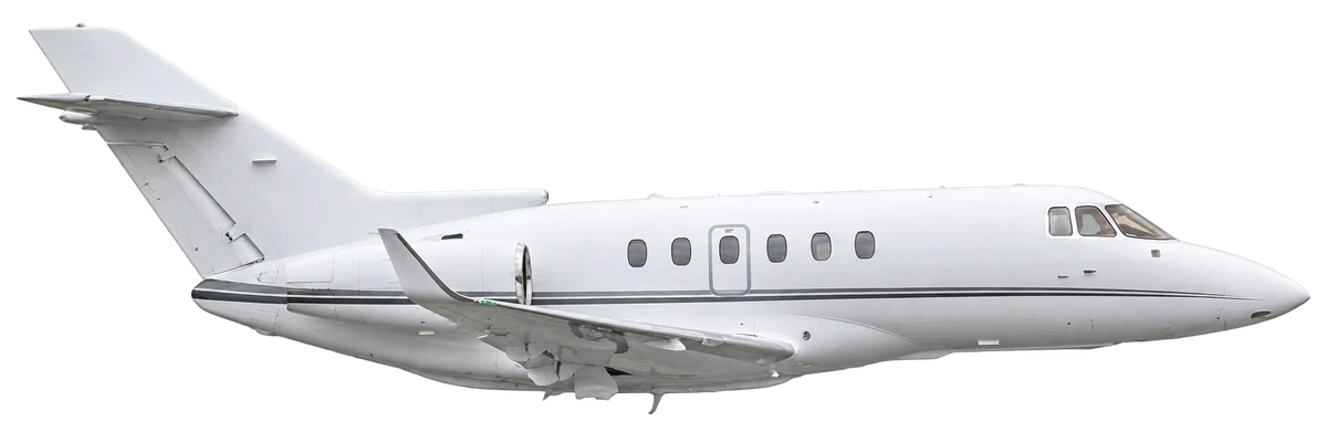 Hawker 800XP, side profile