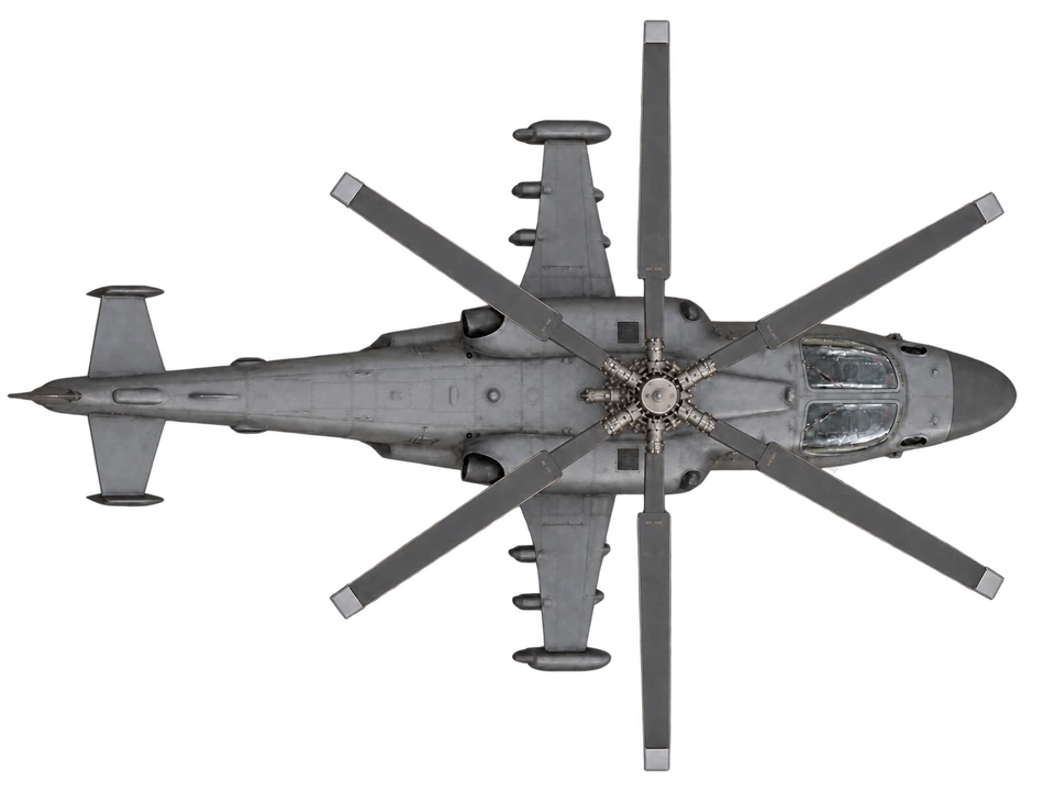 Kamov Ka-52 Alligator (production), top view