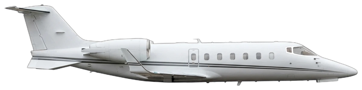 Learjet 60, side profile