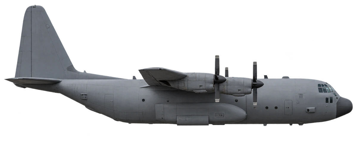 Lockheed C-130 Hercules, side profile