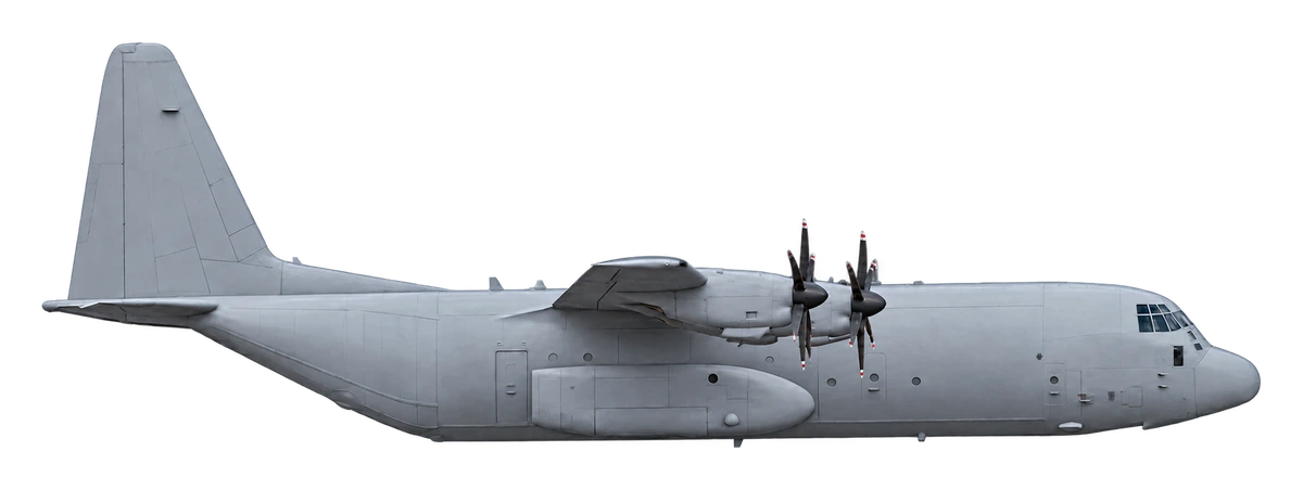 Lockheed C-130J Super Hercules, side profile