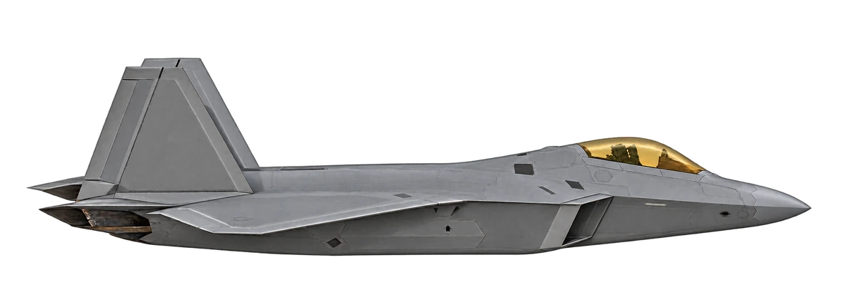 Lockheed Martin F-22A Raptor, side profile