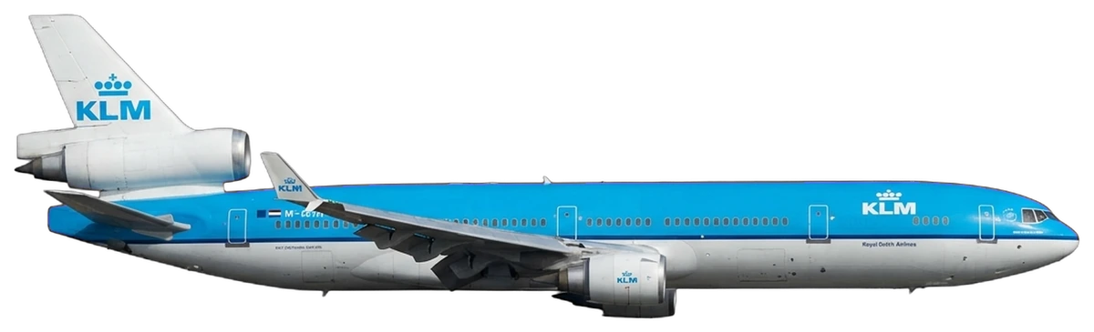 McDonnell Douglas MD-11 in KLM Royal Dutch Airlines livery, side profile