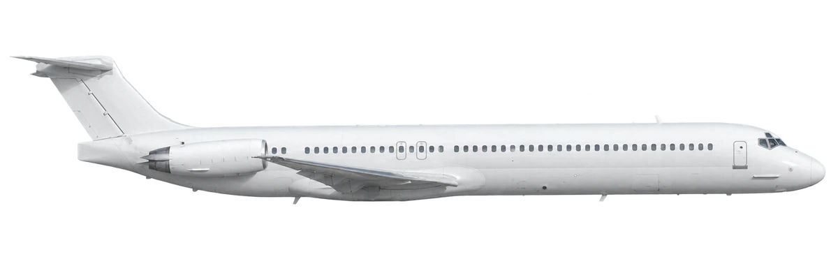 McDonnell Douglas MD-82 in Turkish Airlines livery, side profile