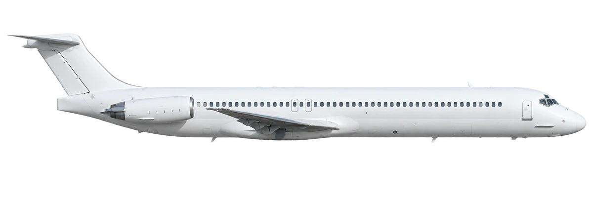 McDonnell Douglas MD-83, side profile