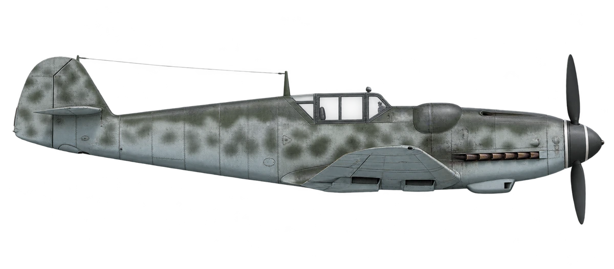 Messerschmitt Bf 109, side profile