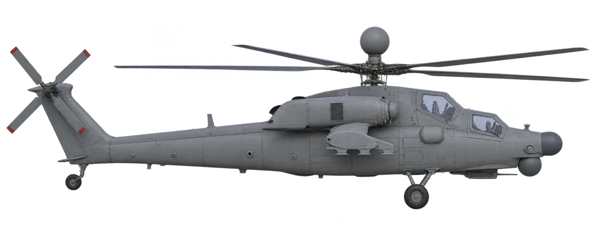 Mil Mi-28N, side profile