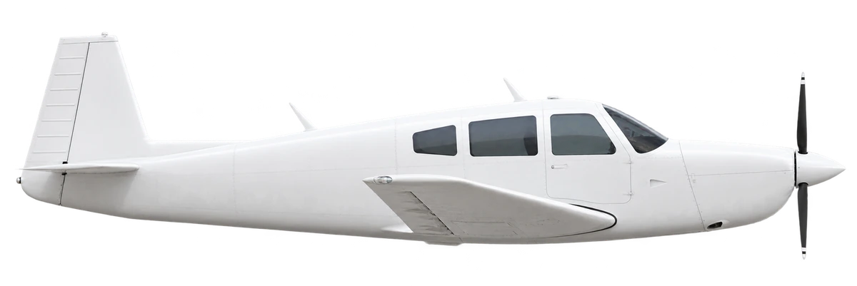 Mooney M20J 201 (1984 production), side profile