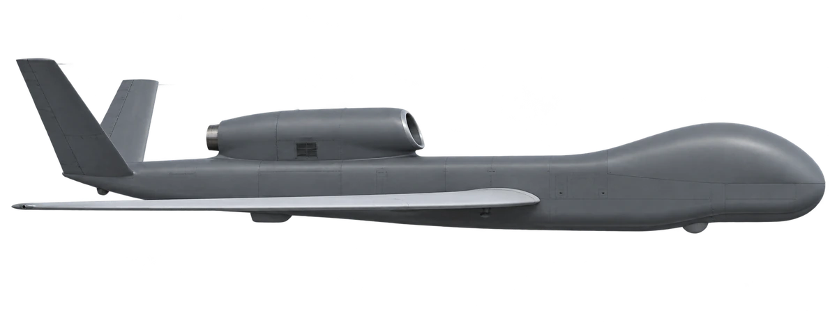 Northrop Grumman RQ-4B Global Hawk Block 30/40, side profile