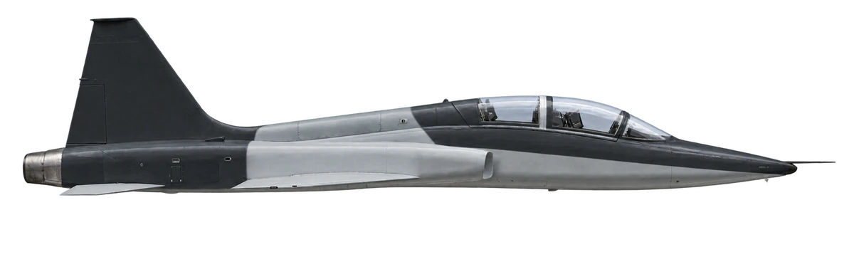 Northrop T-38 Talon, side profile