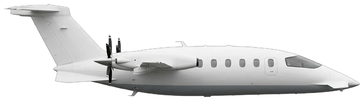 Piaggio P.180 Avanti, side profile