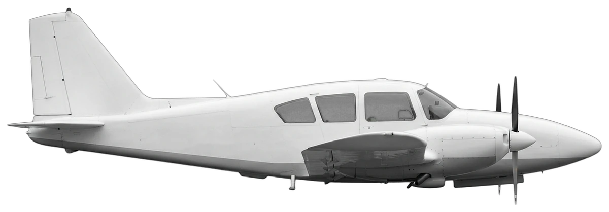 Piper PA-23 Apache, side profile