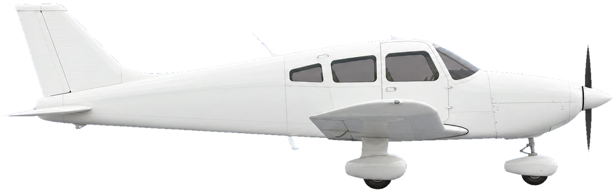 Piper PA-28 Cherokee, side profile