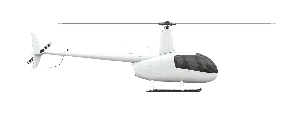 Robinson R44, side profile