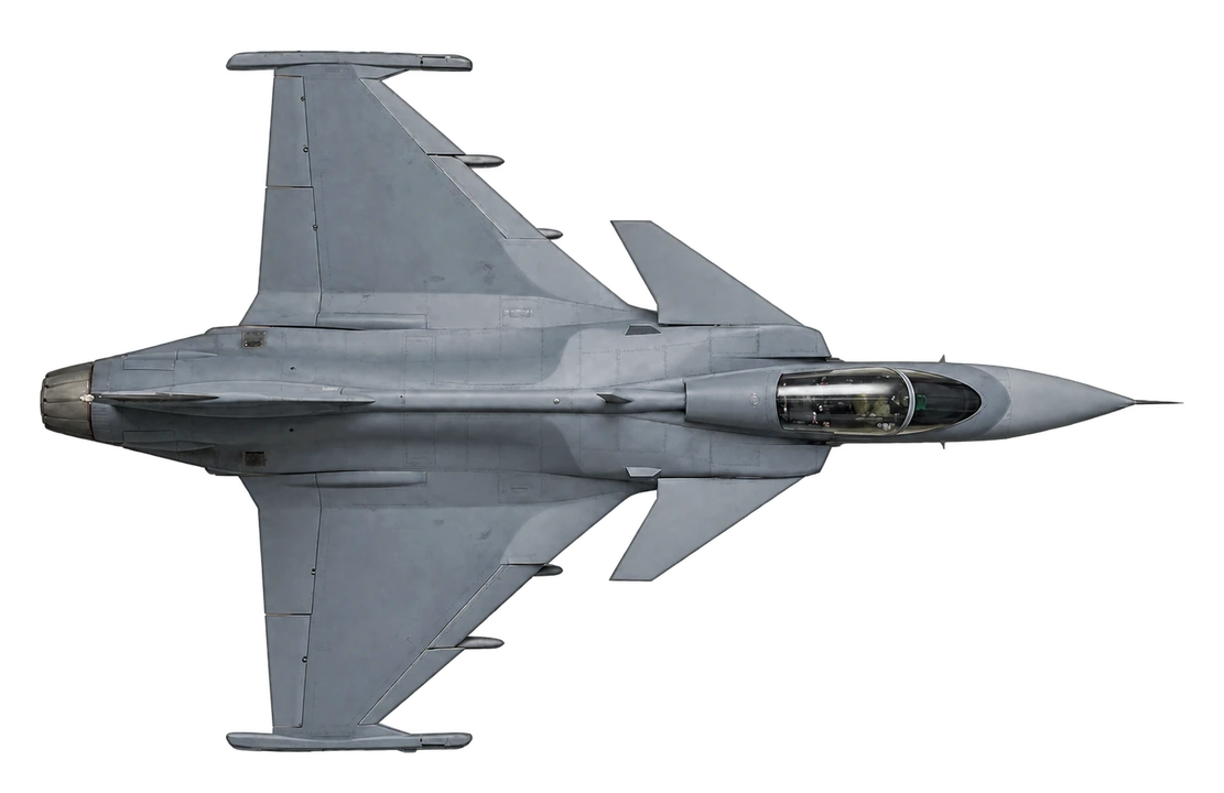Saab JAS 39 Gripen, top view
