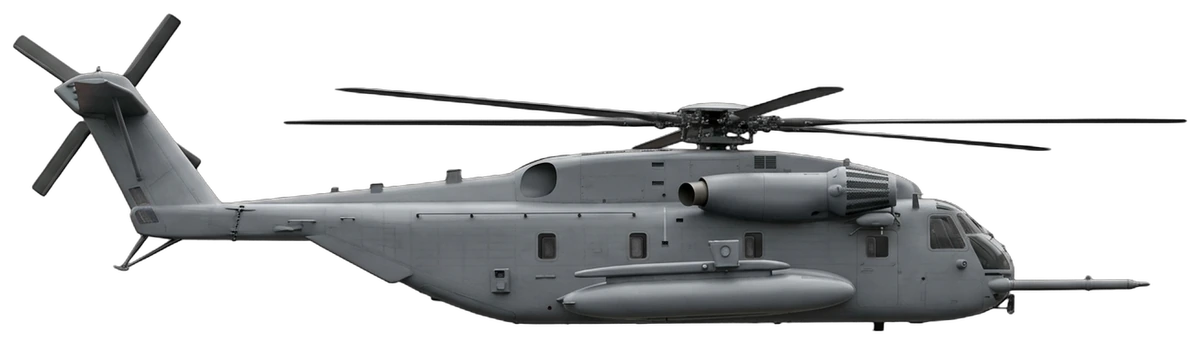 Sikorsky CH-53E Super Stallion, side profile