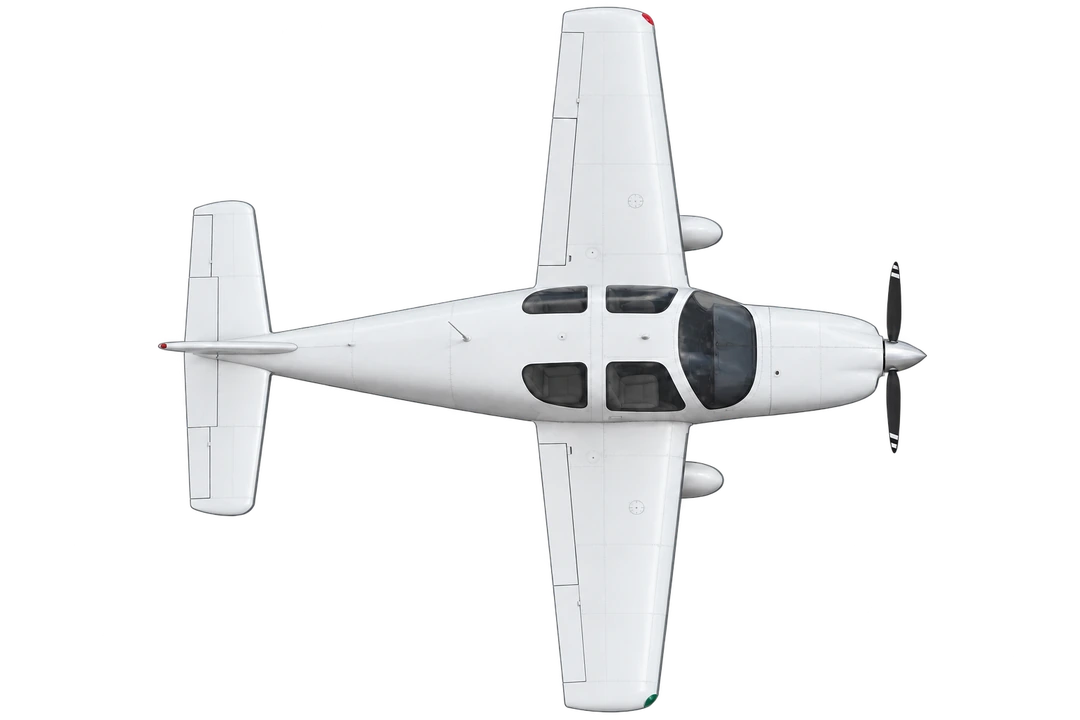 SOCATA TB10 Tobago (serial 948 onward, 1992), top view