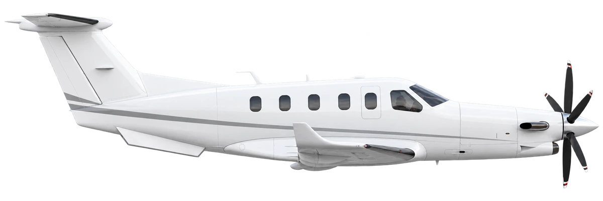 Socata TBM, side profile
