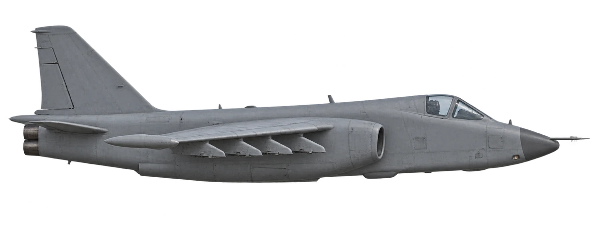 Sukhoi Su-25/Su-25K (late production), side profile