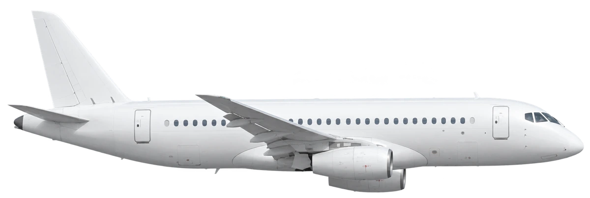 Sukhoi Superjet 100 in Finnair livery, side profile